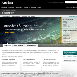 Screenshot of autodesk.com/subscription